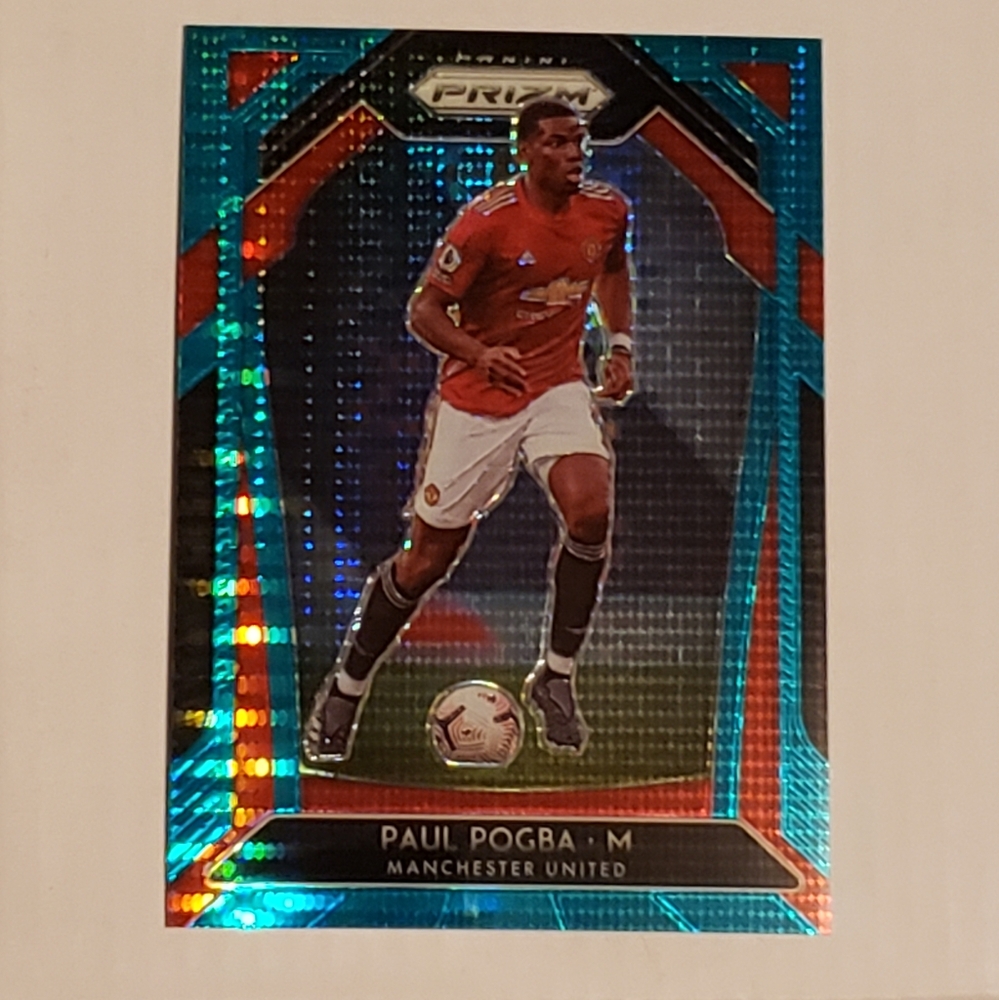 Paul Pogba (MU) - 2020-21 Panini Prizm Premier League Soccer Card - Purple Prizm